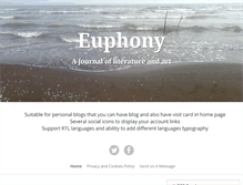 Tablet Screenshot of euphonyjournal.com